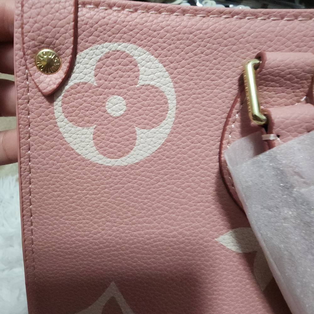 Pink Monogram on the go Tote Bag - Picture 8 of 8